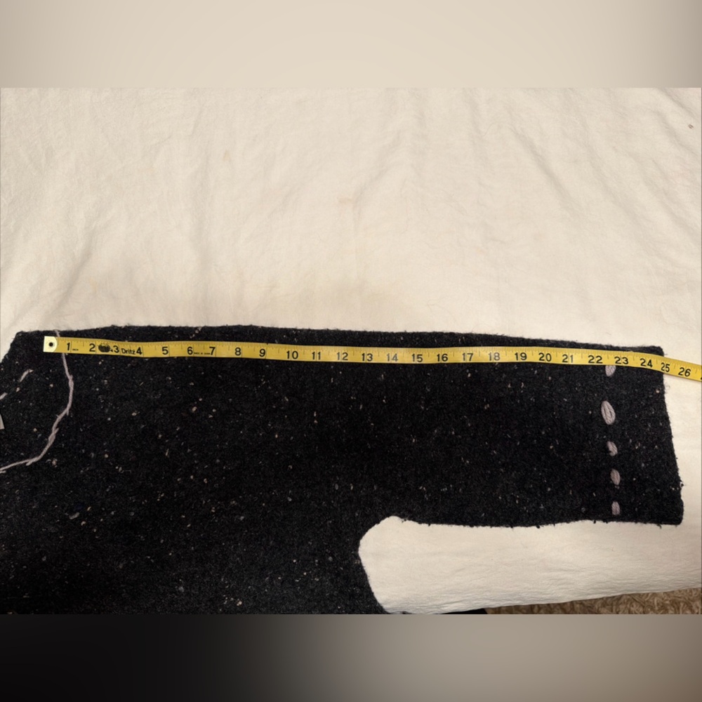 Everlane Speckled Oversized Woolblend DIY Boucle-Crewneck Gray & Ivory Sweater L - Picture 10 of 16